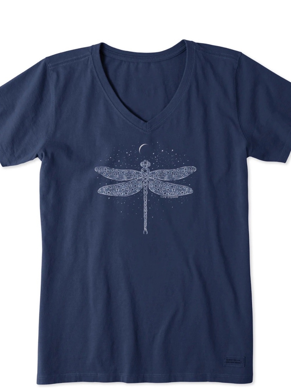 Women's Dragonfly Universe Short Sleeve Crusher Vee Size Medium